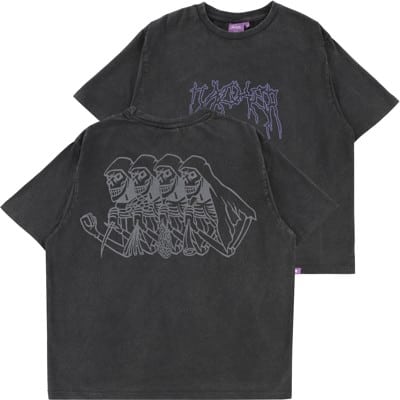 Jacker Skeleton Garment Dyed T-Shirt - black - view large