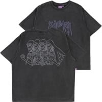 Jacker Skeleton Garment Dyed T-Shirt - black