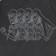 Jacker Skeleton Garment Dyed T-Shirt - black - reverse detail