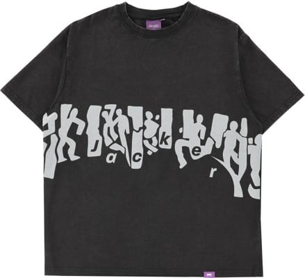 Jacker Mirror Maze Garment Dyed T-Shirt - black - view large