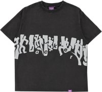 Jacker Mirror Maze Garment Dyed T-Shirt - black