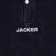 Jacker Comfy Velvet L/S Polo Shirt - blue - front detail