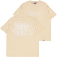 Jacker Skeleton Garment Dyed T-Shirt - beige