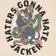 Jacker Haters T-Shirt - beige - reverse detail