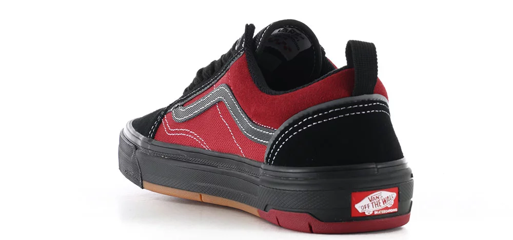 Vans Old Skool Shoes Mens Size 10‎ Red Black Off The Wall All Over Logo Skate Vans Old Skool  main image 2