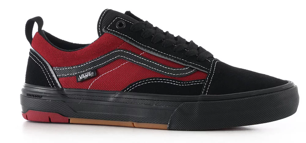 Vans Skate Old Skool Wafflecup Shoes - black/red | Tactics display picture 1