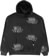 Jacker Skeleton Garment Dyed Hoodie - black
