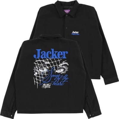 Jacker Mighty Blue Coach Jacket - black - view large