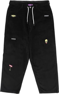 Jacker Deal Baggy Corduroy Pants - black - view large