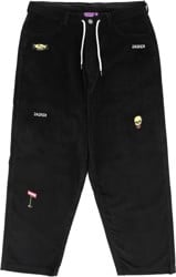 Jacker Deal Baggy Corduroy Pants - black