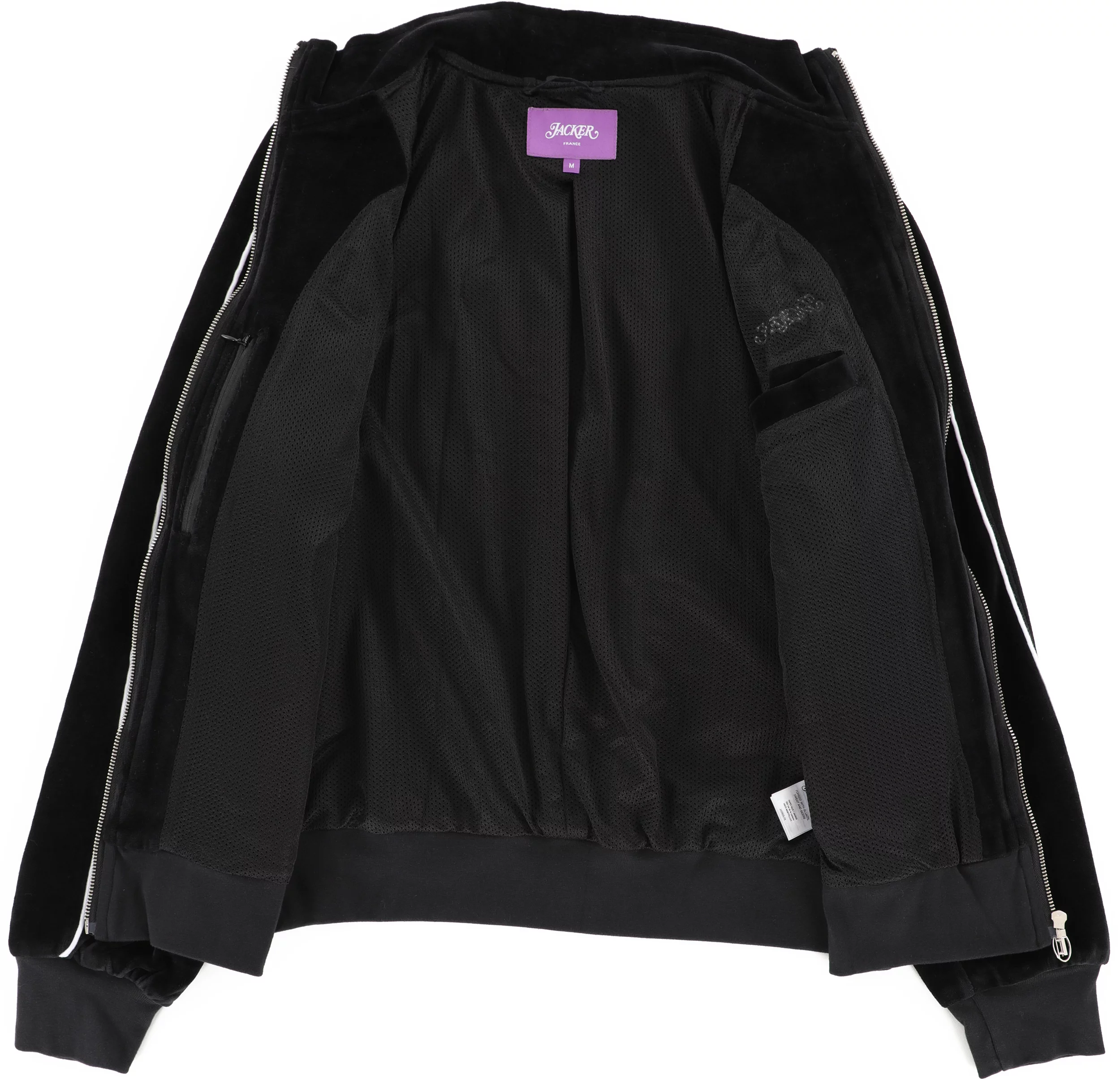 Jacker Velvet Reflective Track Jacket - black | Tactics