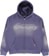 Jacker Rough Garment Dyed Premium Zip Hoodie - purple