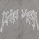 Jacker Skeleton Hooded Canvas Jacket - grey - front detail
