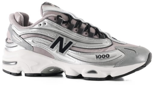 New Balance 1000 Shoes - silver metallic/slate grey - view large