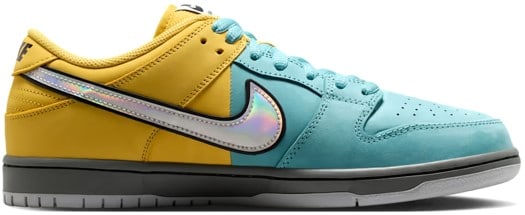 Nike SB Dunk Low Pro SB Skate Shoes - lightening/wolf grey-denim turq-iron grey-black - view large