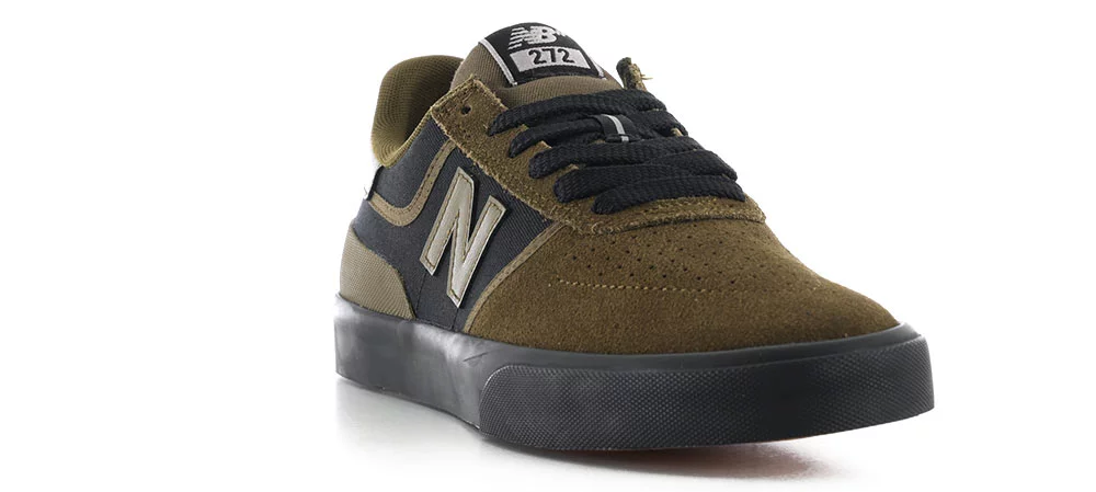 ハツ/ノーリーズン New Balance Numeric 272 (WIDE) Skate Shoes - dark olive/black