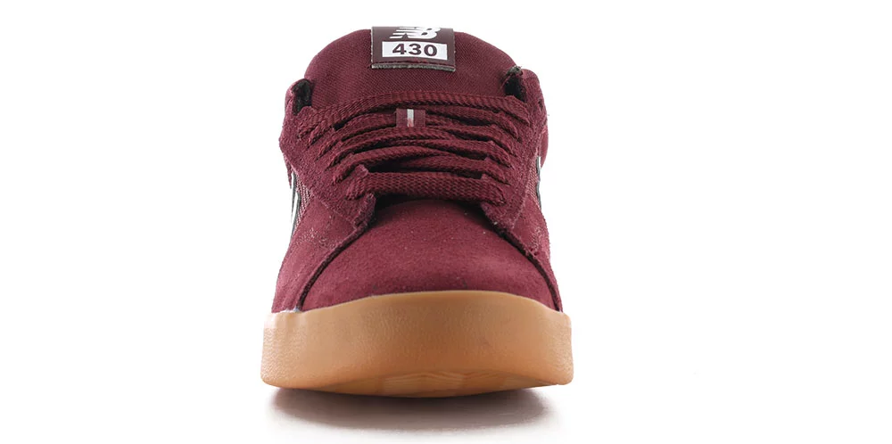 New Balance Numeric 430 Skate Shoes - burgundy/white | Tactics