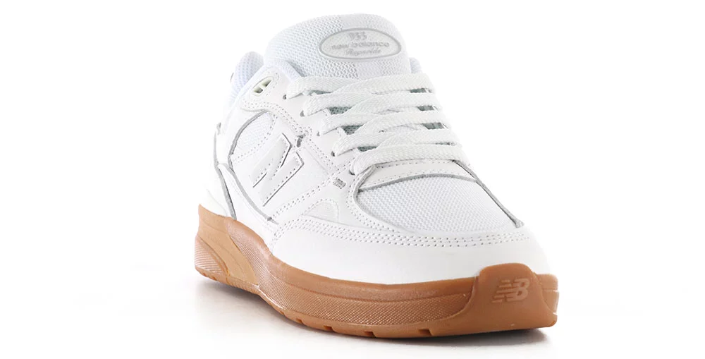 白木 New Balance Numeric 933 Andrew Reynolds (WIDE) Skate Shoes - white