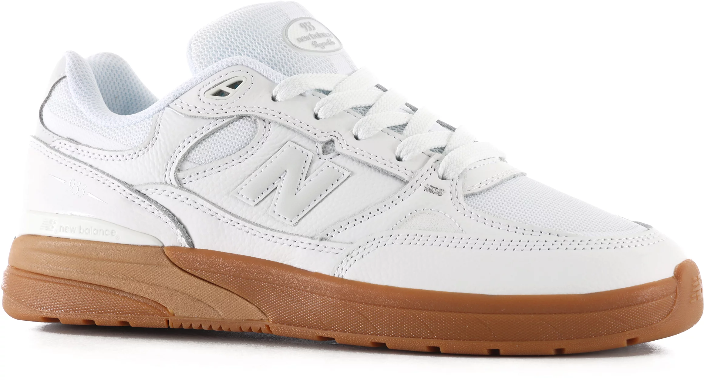 New Balance Numeric 933 Andrew Reynolds Skate Shoes - white/gum