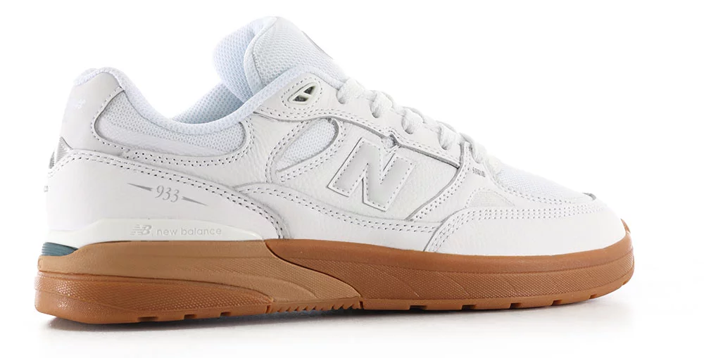 New Balance Numeric 933 Andrew Reynolds Skate Shoes - white/gum