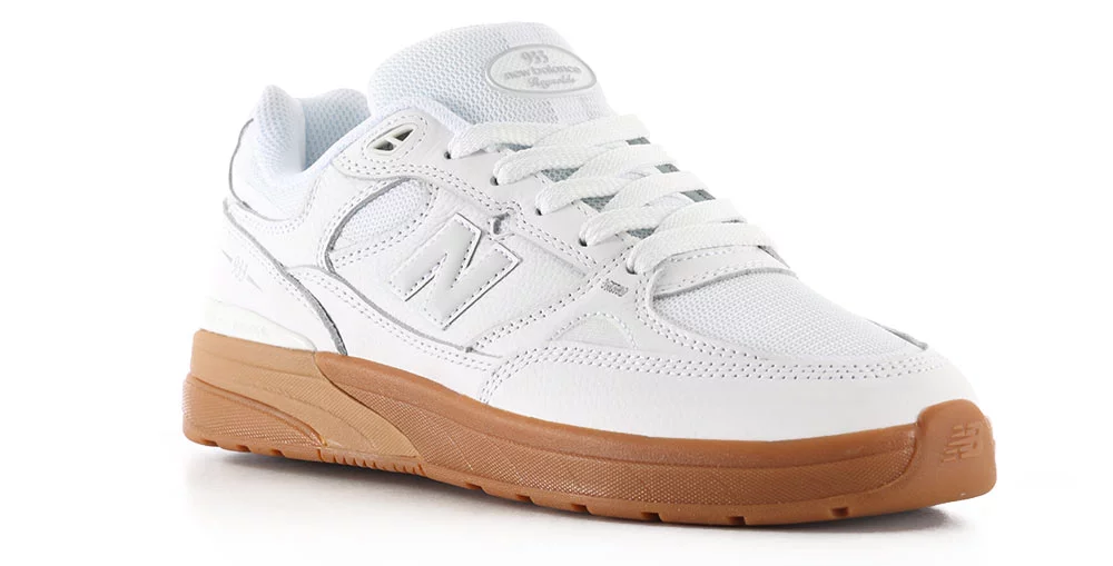 New Balance Numeric 933 Andrew Reynolds Skate Shoes - white/gum