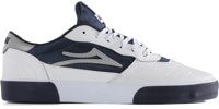 Lakai Cambridge Skate Shoes - white leather navy reflective