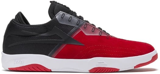 Lakai Mod Skate Shoe - black/red suede - view large