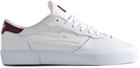 Lakai Kids Cambridge Skate Shoes - white/burgundy leather