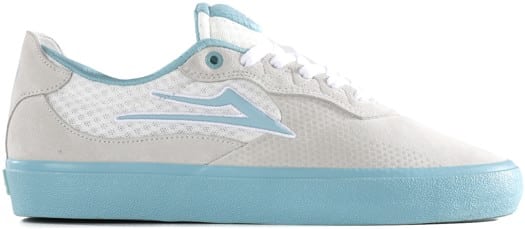 Lakai Essex Elite Skate Shoes - elite white suede aqua - view large
