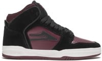 Lakai Kids Telford Skate Shoes - black/burgundy suede