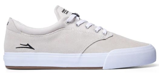 Lakai Wilkins Skate Shoes - white suede - view large