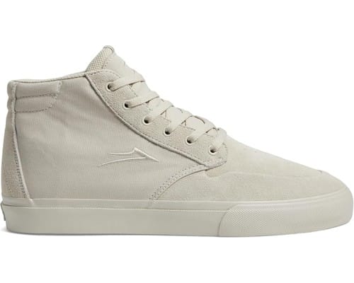 Lakai Riley 3 High Skate Shoes - cream suede - view large