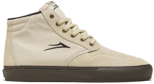 Lakai Riley 3 High Skate Shoes - cream/gum suede - view large