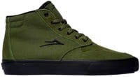 Lakai Riley 3 High Skate Shoes - olive/black suede