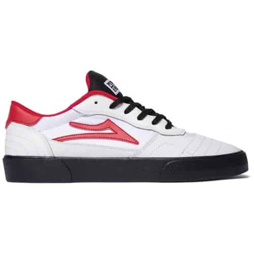 Lakai Cambridge Skate Shoes (Closeout) - white leather | Tactics