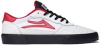 Lakai Cambridge Skate Shoes (Closeout) - (public enemy) white leather