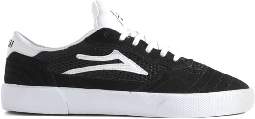 Lakai Cambridge Skate Shoes (Closeout) - black/white/white suede - view large