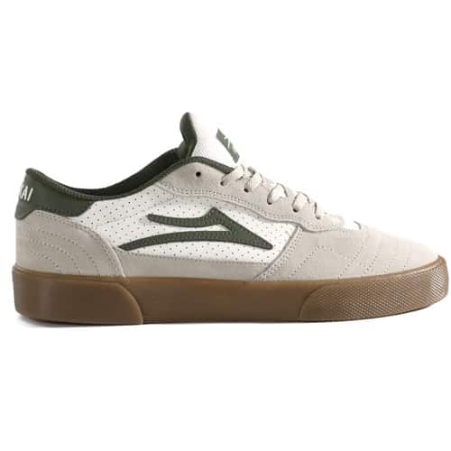 Lakai Cambridge Skate Shoes (Closeout) - white leather | Tactics