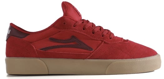 Lakai Cambridge Skate Shoes (Closeout) - red/burgundy suede - view large