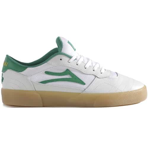 Lakai Cambridge Skate Shoes (Closeout) - white leather | Tactics
