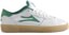 Lakai Cambridge Skate Shoes (Closeout) - white/green leather