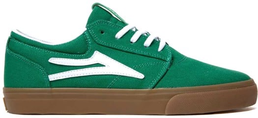 Lakai Griffin Skate Shoes - green/gum canvas - view large