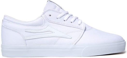 Lakai Griffin Skate Shoes - white canvas - view large