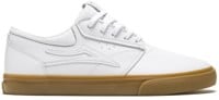 Lakai Griffin Skate Shoes - white/gum leather