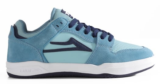 Lakai Telford Low Skate Shoes (Closeout) - light blue suede - view large
