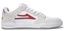 Lakai Telford Low Skate Shoes (Closeout) - (chocolate) white/red suede