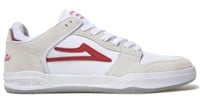 Lakai Telford Low Skate Shoes (Closeout) - (chocolate) white/red suede