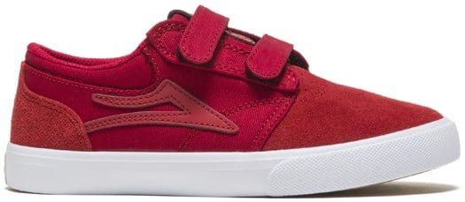 Lakai Kids Griffin Skate Shoes - red reflective suede - view large