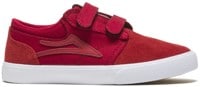 Lakai Kids Griffin Skate Shoes - red reflective suede
