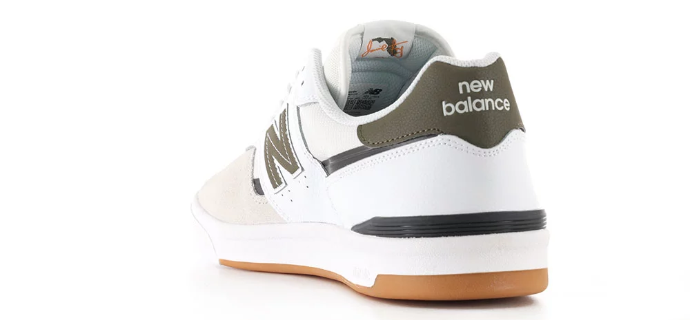 New Balance Numeric 306 Cup Jamie Foy Skate Shoes - white/olive